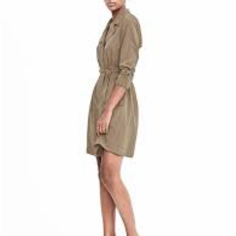 Banana Republic Sand Safari Shirt Dress